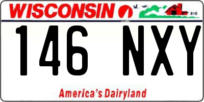 WI license plate 146NXY