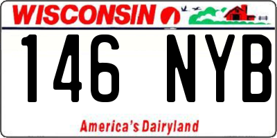 WI license plate 146NYB
