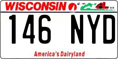 WI license plate 146NYD