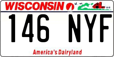 WI license plate 146NYF