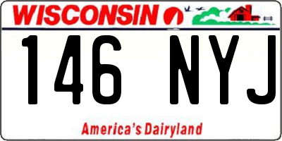 WI license plate 146NYJ