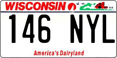 WI license plate 146NYL