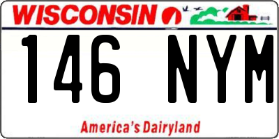 WI license plate 146NYM