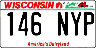 WI license plate 146NYP