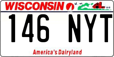 WI license plate 146NYT