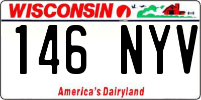 WI license plate 146NYV