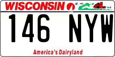 WI license plate 146NYW