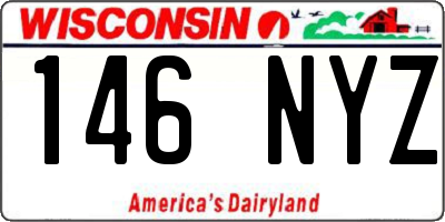 WI license plate 146NYZ