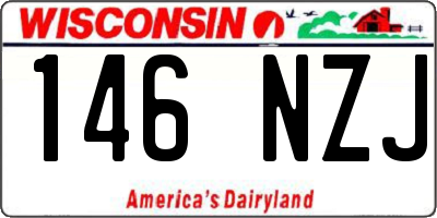WI license plate 146NZJ