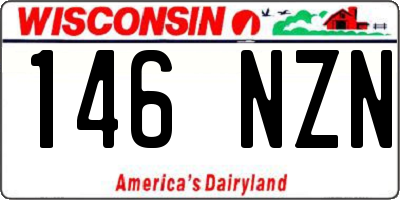 WI license plate 146NZN
