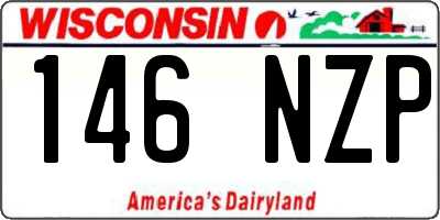 WI license plate 146NZP