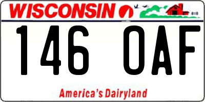 WI license plate 146OAF