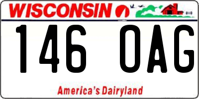 WI license plate 146OAG