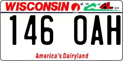 WI license plate 146OAH