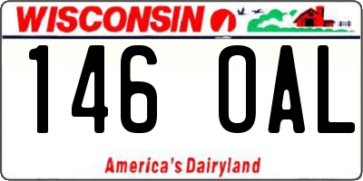WI license plate 146OAL