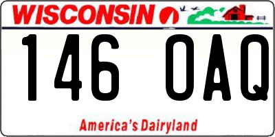 WI license plate 146OAQ