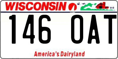 WI license plate 146OAT