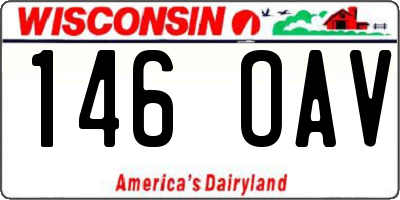WI license plate 146OAV