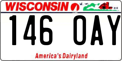 WI license plate 146OAY