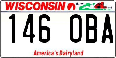 WI license plate 146OBA