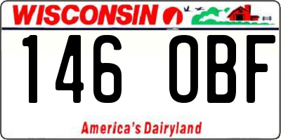 WI license plate 146OBF