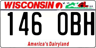 WI license plate 146OBH