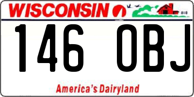 WI license plate 146OBJ