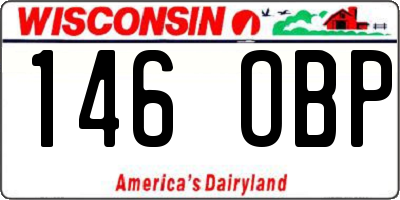 WI license plate 146OBP