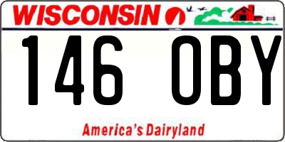WI license plate 146OBY