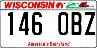 WI license plate 146OBZ