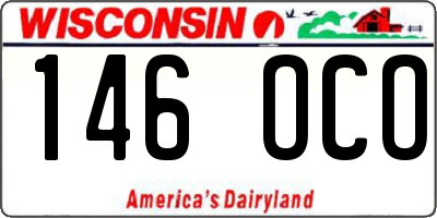 WI license plate 146OCO