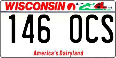WI license plate 146OCS