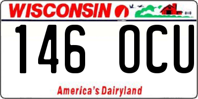 WI license plate 146OCU