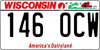 WI license plate 146OCW