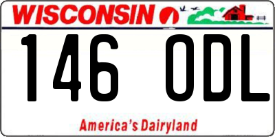 WI license plate 146ODL