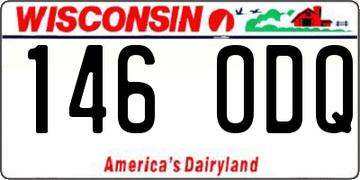 WI license plate 146ODQ