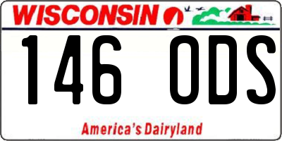 WI license plate 146ODS