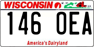 WI license plate 146OEA