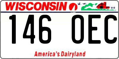 WI license plate 146OEC