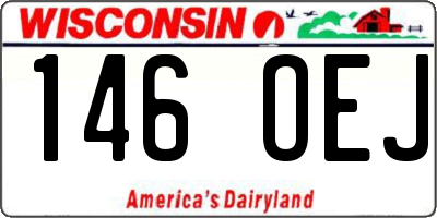 WI license plate 146OEJ