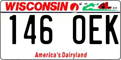 WI license plate 146OEK