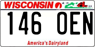 WI license plate 146OEN