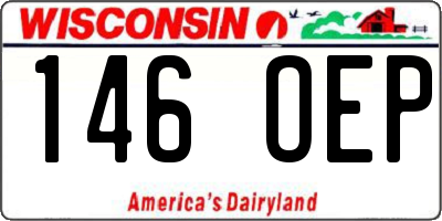 WI license plate 146OEP