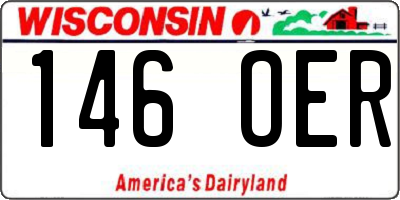 WI license plate 146OER