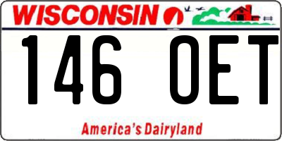 WI license plate 146OET