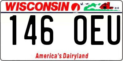 WI license plate 146OEU