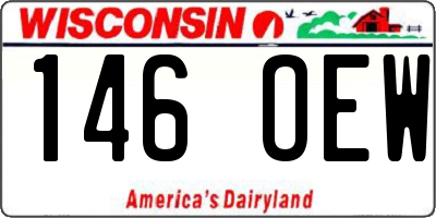WI license plate 146OEW