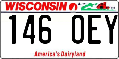 WI license plate 146OEY