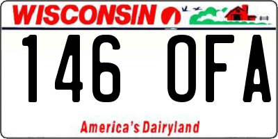 WI license plate 146OFA