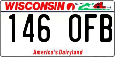 WI license plate 146OFB